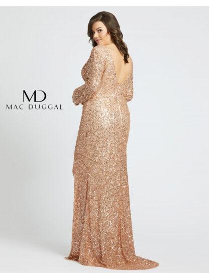 Shop Mac Duggal Feather-Trim Gown | Saks Fifth Avenue