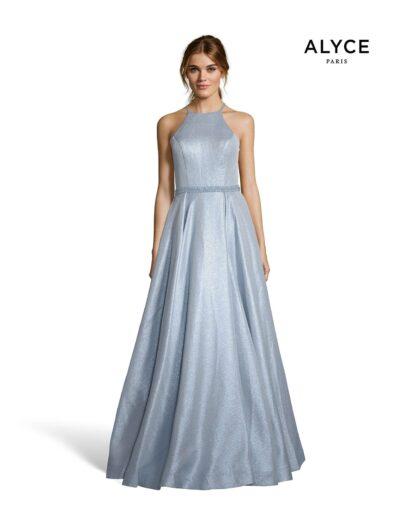 Sexy Metallic Long Prom Dress with Exposed Back Wholesale - LA7838 – LA  Merchandise