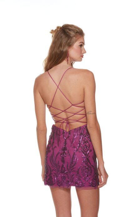 Lace up back Alyce Paris 4668 - Image 2